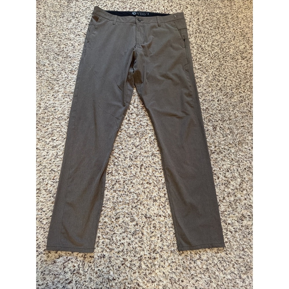 Vuori Men's Performance 5-Pocket Pants Light Brown Lightweight • 34x31